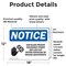 Signmission Saw Blade Present Disconnect Sign With Symbol, 18 in W x Rectangle, Vinyl Decal OS-2PACK-NS-D-1218-L-18245 - alternate 6